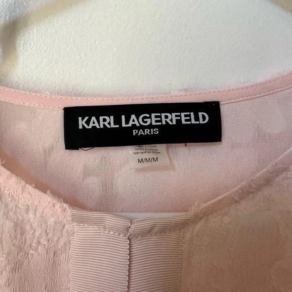 NWT Karl Lagerfeld Paris Pink Cardigan Floral - Picture 6 of 7